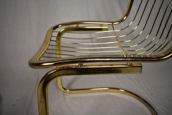 Mid-Century Chrome Chairs by Gastone Rinaldi, 1970s, Set of 2-TZ-866939