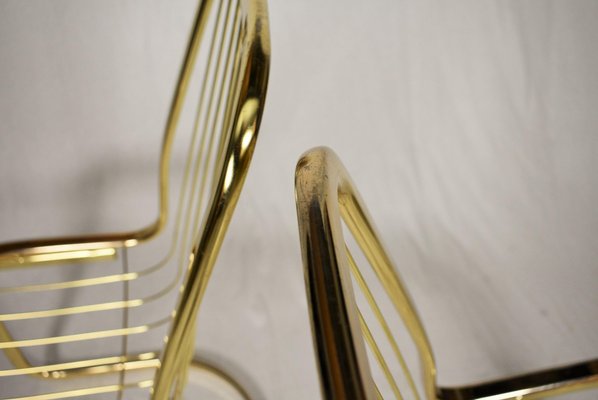 Mid-Century Chrome Chairs by Gastone Rinaldi, 1970s, Set of 2-TZ-866939