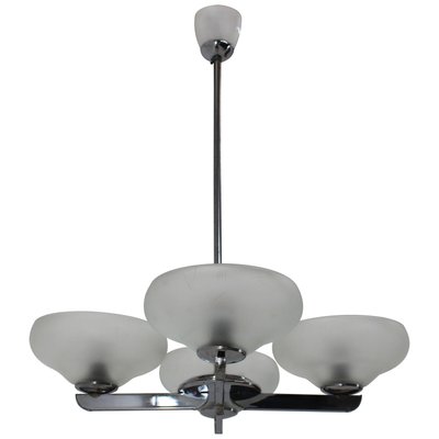 Mid-Century Chrome Chandelier, 1960s-TZ-684718