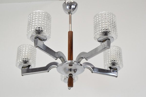 Mid-Century Chrome Chandelier, 1960s-TZ-1269889