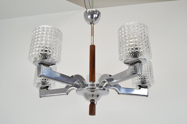 Mid-Century Chrome Chandelier, 1960s-TZ-1269889