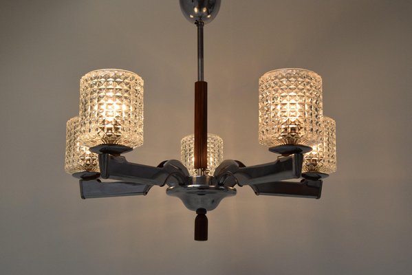 Mid-Century Chrome Chandelier, 1960s-TZ-1269889