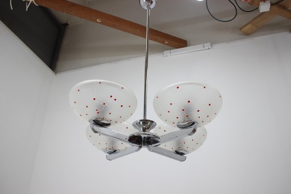 Mid-Century Chrome Chandelier, 1960s-TZ-684030