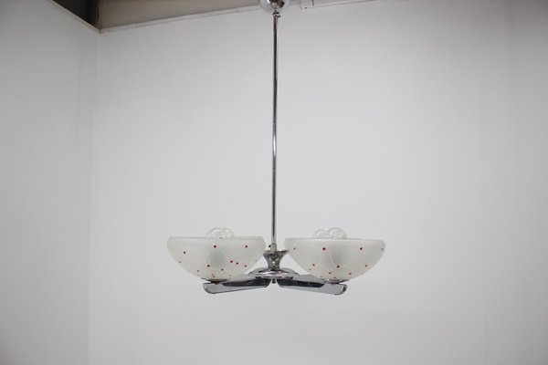 Mid-Century Chrome Chandelier, 1960s-TZ-684030