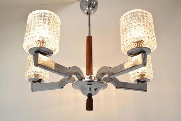 Mid-Century Chrome Chandelier, 1960s-TZ-1269889