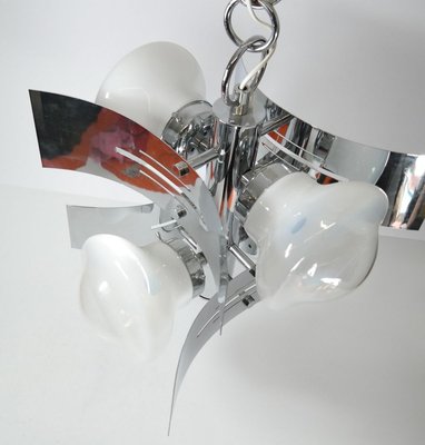 Mid-Century Chrome Chandelier, 1970's-UWE-821941