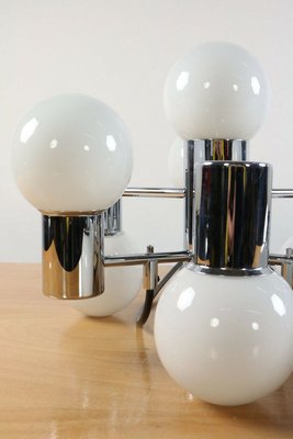 Mid-Century Chrome & Glass Pendant Lamp from Doria Leuchten-FUP-931741