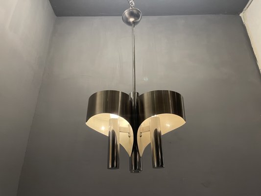 Mid-Century Chrome Pendant Lamp, 1960s-JJC-970425