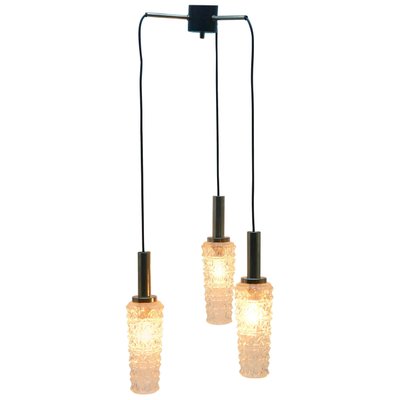 Mid-Century Chrome Pendant with Three Lamps-MJY-1149021