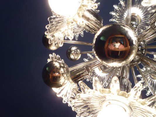 Mid-Century Chrome Sputnik Ceiling Lamp from Cosack, 1960s-UG-1229300