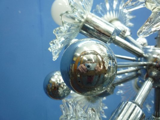 Mid-Century Chrome Sputnik Ceiling Lamp from Cosack, 1960s-UG-1229300