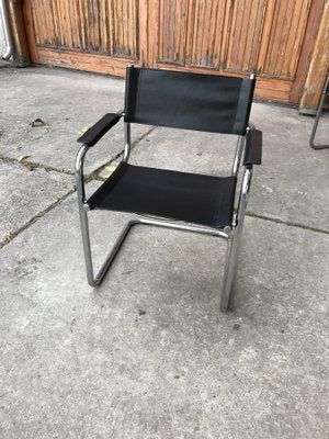 Mid-Century Chrome Tubular Coffee Table With Chairs, 1960s, Set of 3-OXJ-1187813