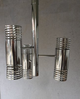 Mid-Century Chromed Spring Chandelier, 1970s-AWL-1289280