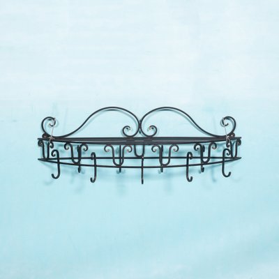 Mid-Century Coat Rack in Wrought Iron, 1950s-HGA-1783655