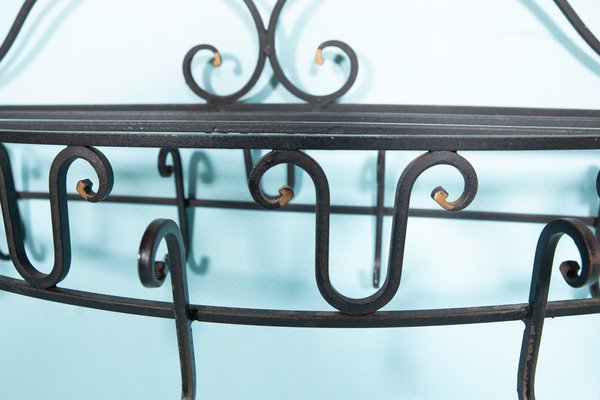 Mid-Century Coat Rack in Wrought Iron, 1950s-HGA-1783655