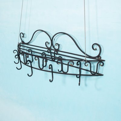 Mid-Century Coat Rack in Wrought Iron, 1950s-HGA-1783655