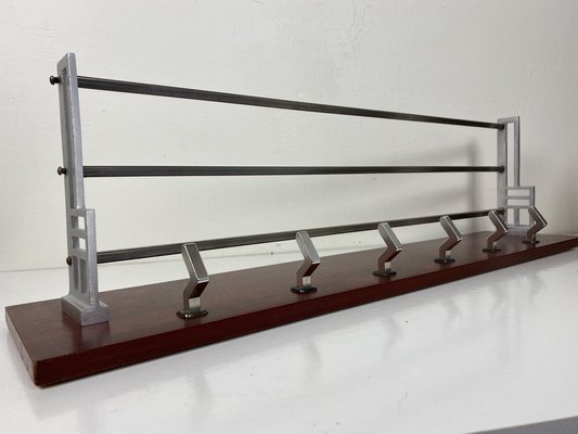 Mid-Century Coat Rack with Art Deco Accents-WZZ-1279685