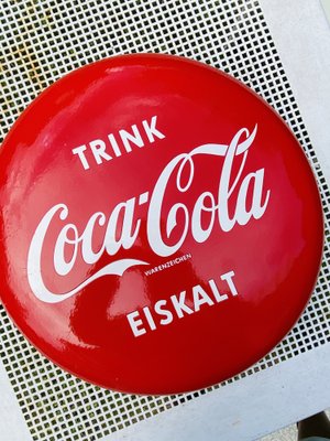 Mid-Century Coca Cola Disc Sign, Germany-EXJ-989548