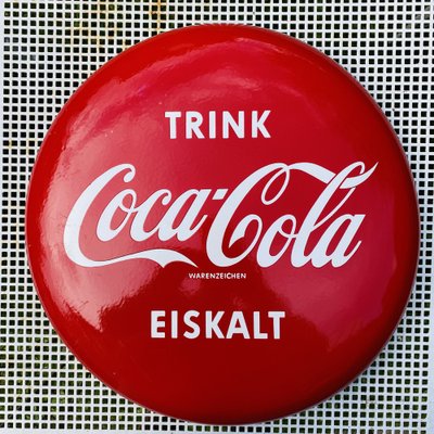 Mid-Century Coca Cola Disc Sign, Germany-EXJ-989548