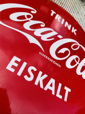 Mid-Century Coca Cola Disc Sign, Germany-EXJ-989548