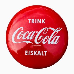 Mid-Century Coca Cola Disc Sign, Germany-EXJ-989548