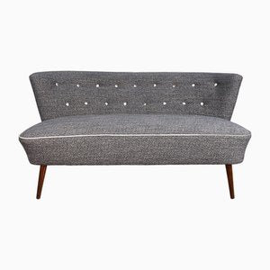 Mid-Century Cocktail Sofa in Blue Fabric, 1960s-HDN-1794869