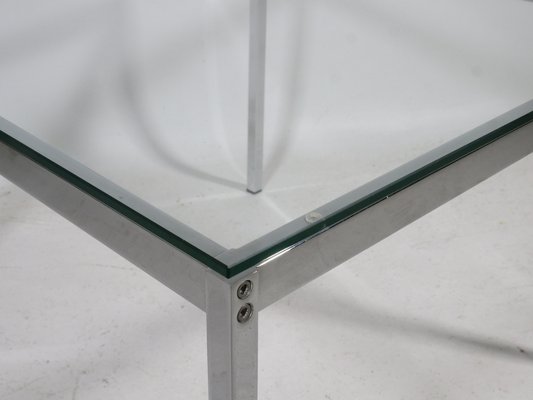 Mid-Century Coffee Table Made of Chrome and Glass by Krasemann, 1968-LVS-1760302