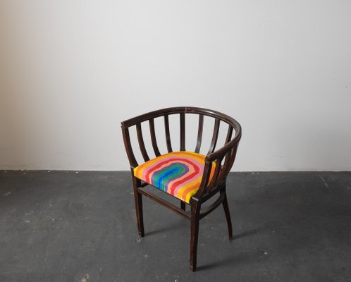 Mid-Century Colorful Desk Chair, 1940s-OFV-1817786