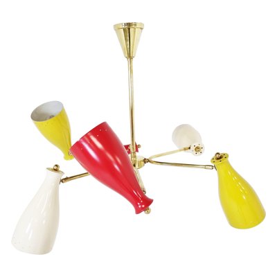 Mid-Century Coloured Chandelier, 1950s-IRH-1147440