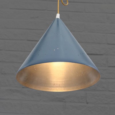 Mid-Century Cone-Shaped Pendant Lamp with Intricate Star Constellations, Sweden, 1950s-LIV-1788000