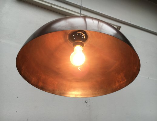 Mid-Century Copper Dome Pendant-UAH-792080