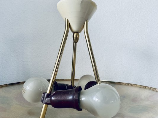 Mid-Century Cream Ceiling Lamp from Erco, 1950s-PYR-987972