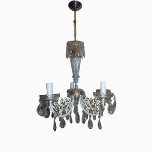 Mid-Century Crystal Chandelier, 1960s or 1970s-CAQ-850223