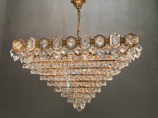 Mid-Century Crystal Chandelier, 1970s-JJC-587580