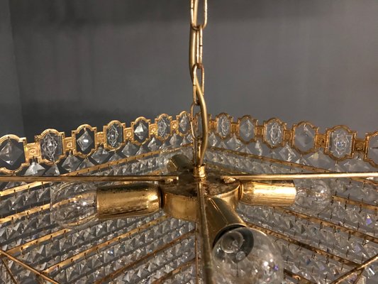 Mid-Century Crystal Chandelier, 1970s-JJC-587580