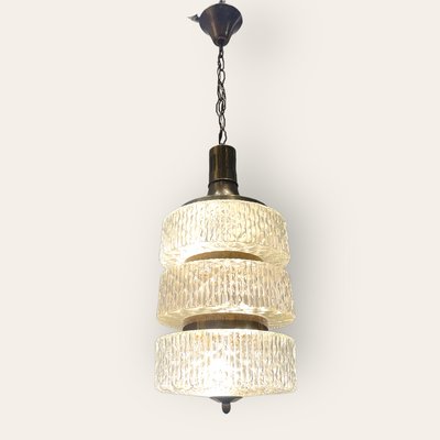 Mid-Century Crystal Light Pendant, 1970s-JJC-1447210