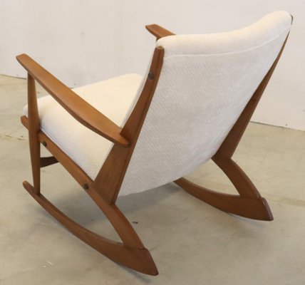 Mid-Century Cube Boomerang Rocking Chair by Søren Georg Jensen, 1950s-FYZ-1798621