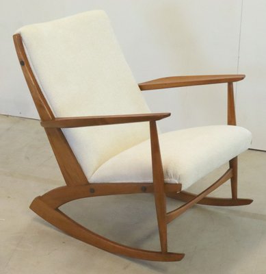 Mid-Century Cube Boomerang Rocking Chair by Søren Georg Jensen, 1950s-FYZ-1798621