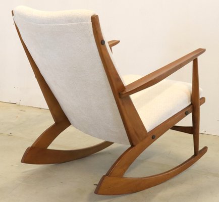 Mid-Century Cube Boomerang Rocking Chair by Søren Georg Jensen, 1950s-FYZ-1798621