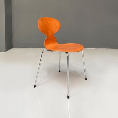 Mid-Century Curved Wood and Legs Ant Chair by Fritz Hansen, 1970s-GDD-1350928