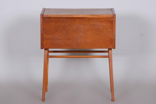 Mid-Century Czech Oak Side Table, 1950s-WHY-1436868