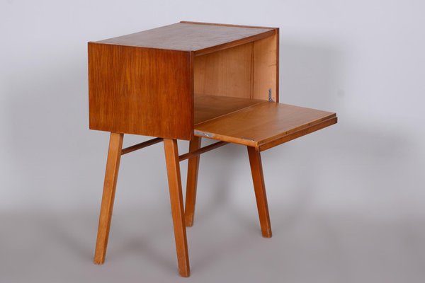 Mid-Century Czech Oak Side Table, 1950s-WHY-1436868