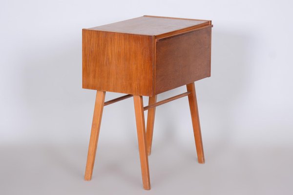 Mid-Century Czech Oak Side Table, 1950s-WHY-1436868