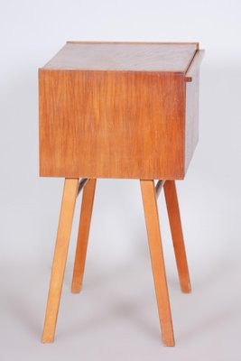 Mid-Century Czech Oak Side Table, 1950s-WHY-1436868