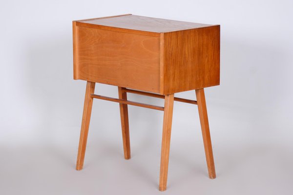 Mid-Century Czech Oak Side Table, 1950s-WHY-1436868