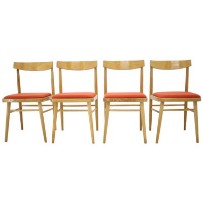 Mid-Century Czechoslovak Dining Chairs, 1970s, Set of 4-TZ-711733