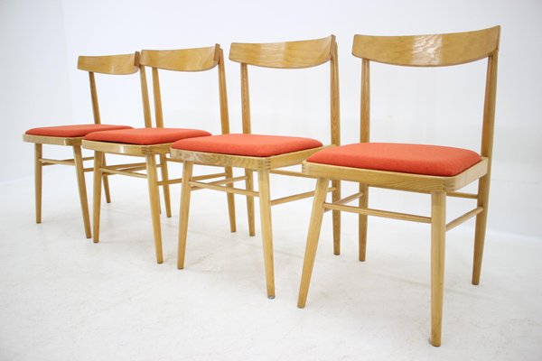 Mid-Century Czechoslovak Dining Chairs, 1970s, Set of 4-TZ-711733