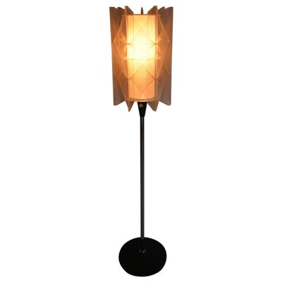 Mid-Century Czechoslovakian Floor Lamp in Nylon and Metal, 1950s-TZ-1229409