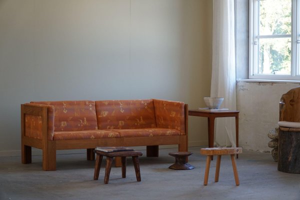 Mid-Century Danish 2-Seater Sofa in Oak attributed to Tage Poulsen, 1960s-MXF-1726035