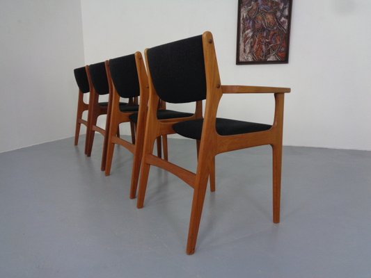 Mid-Century Danish Armchairs in Teak, 1960s, Set of 4-RDW-1250540